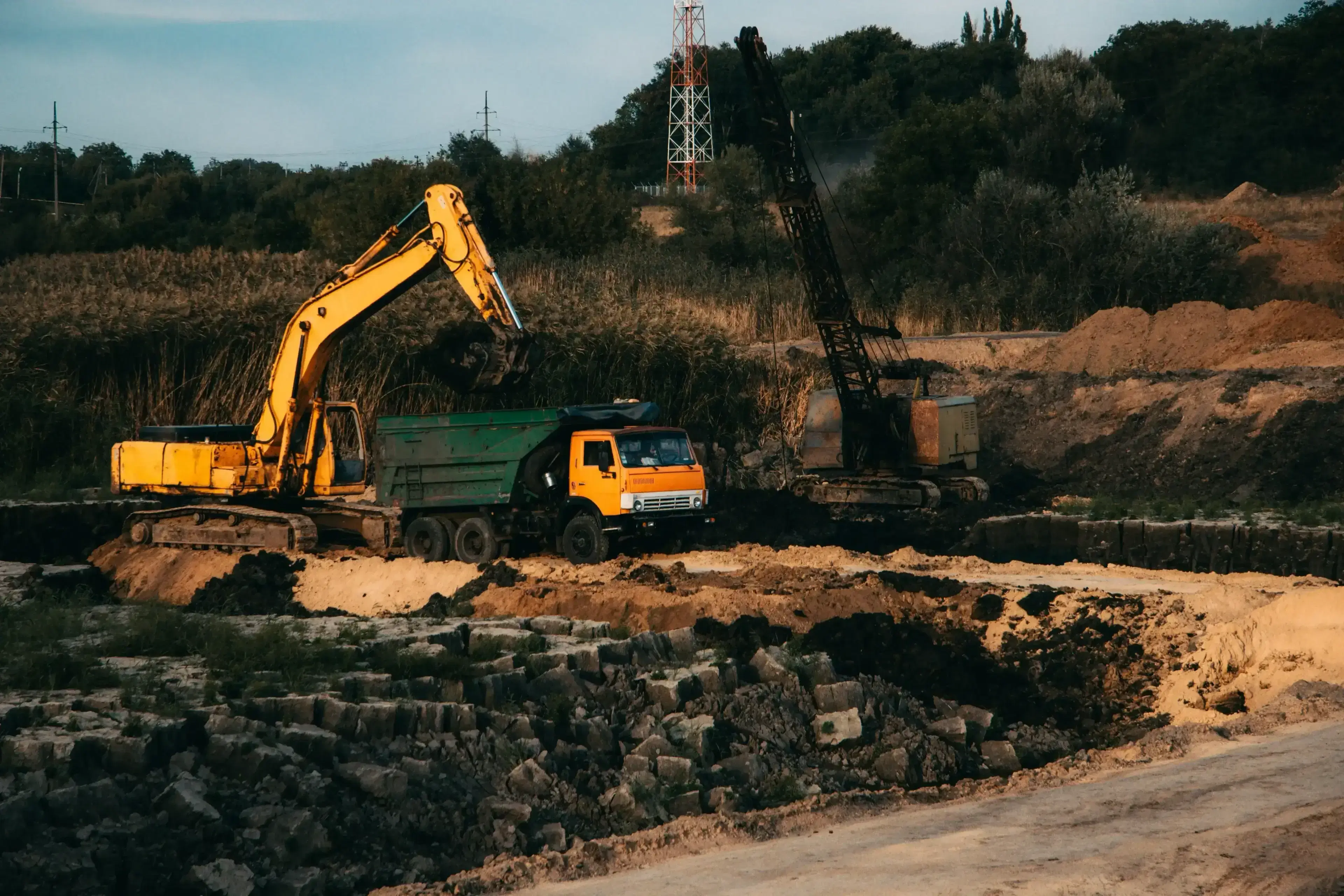 Gold mining area